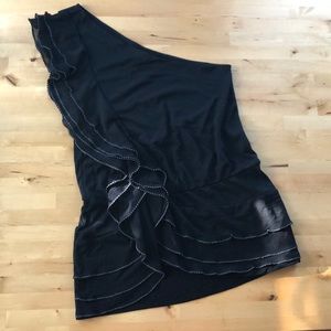 Off Shoulder Black Top